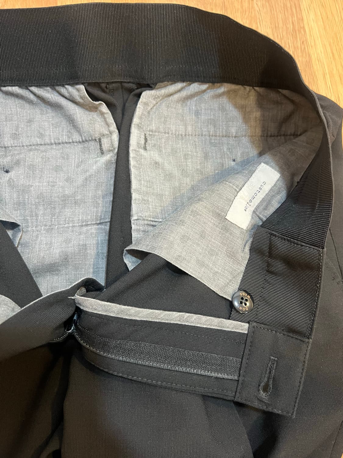 커스텀멜로우 여성 블랙 9부슬랙스 정장팬츠 상품이미지5