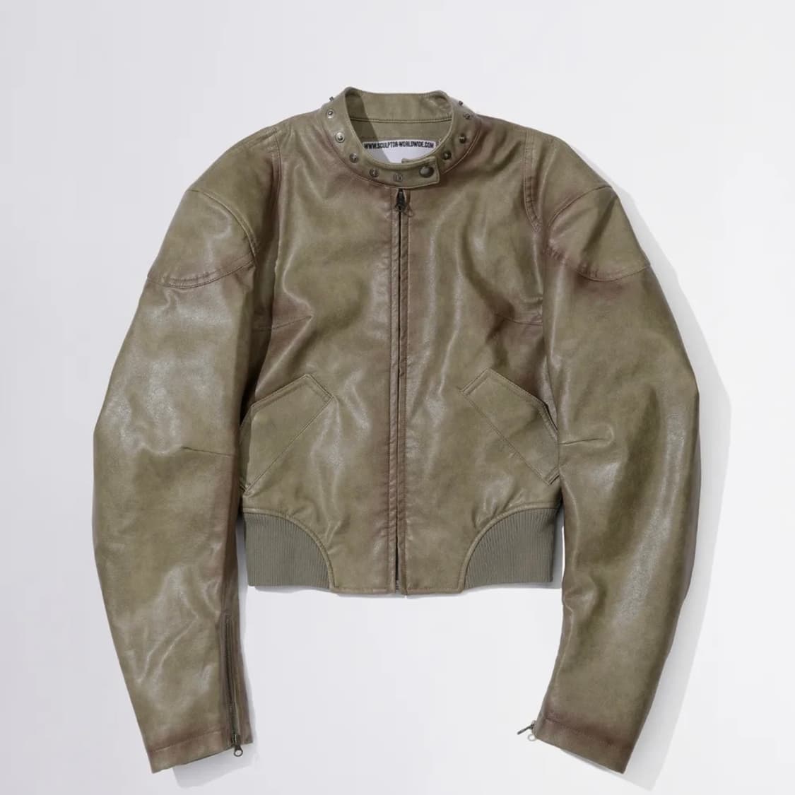 엠보싱 봄버 재킷 세이지 _새상품  (m) 상품이미지4