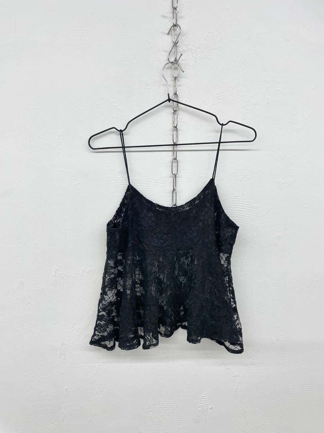 블랙 레이스 글리터 탑 상품이미지6