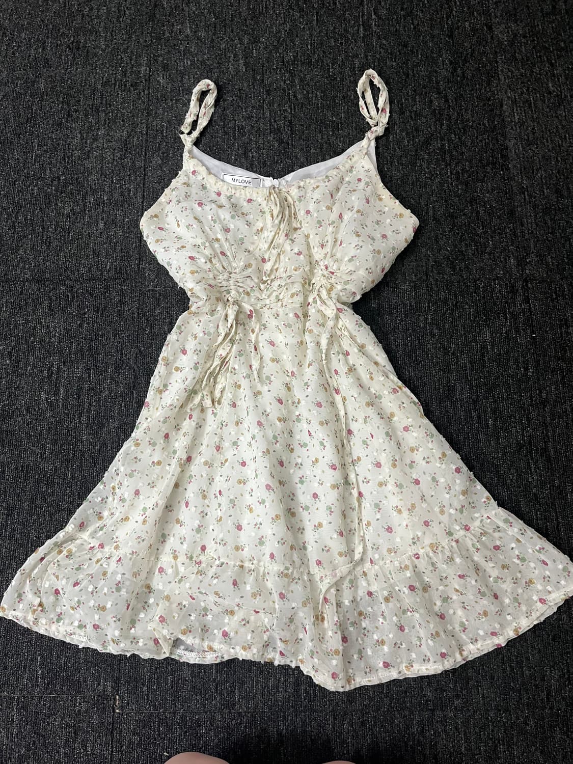 플라워 패턴 나시 원피스 상품이미지1