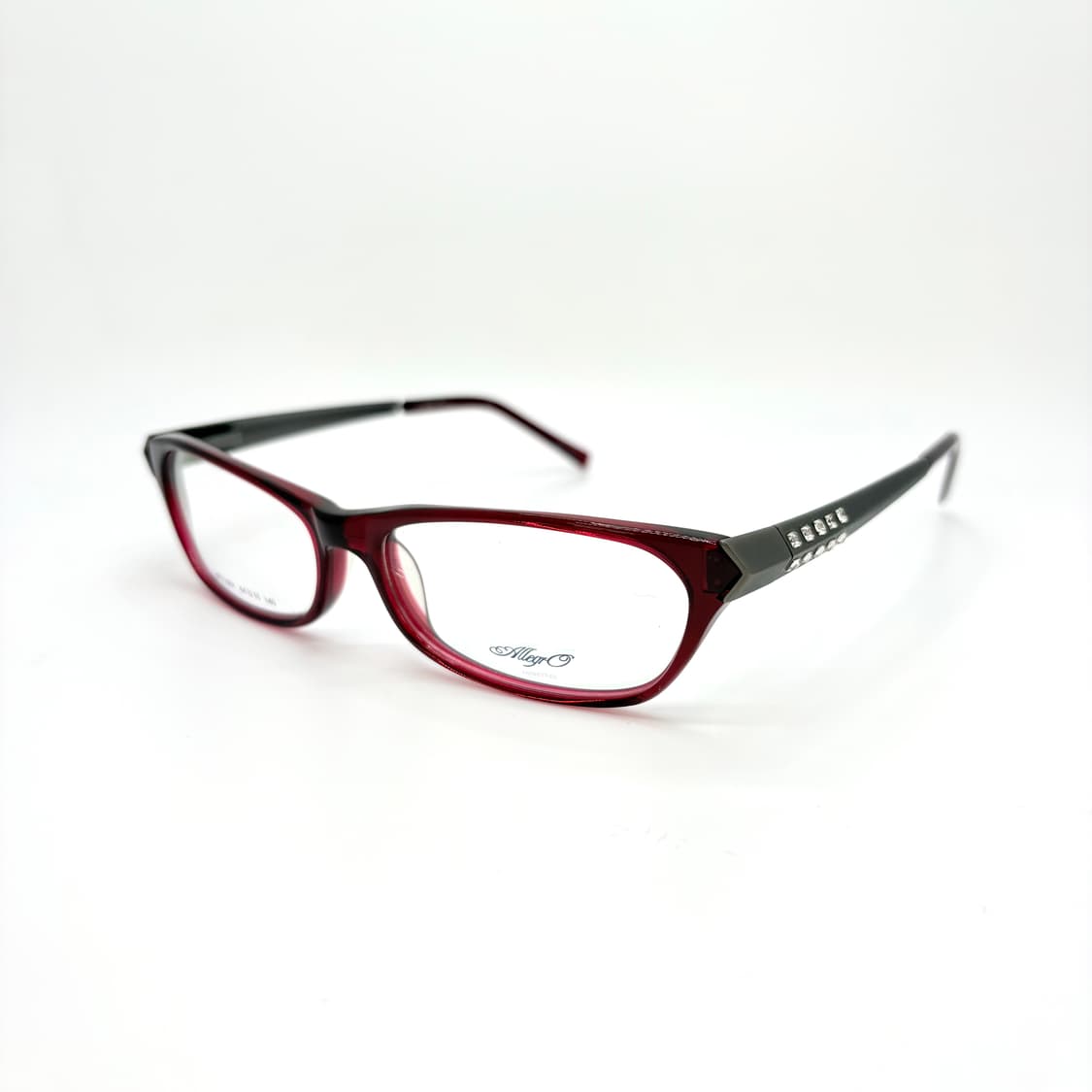 ALLEGRO 레드 큐빅 스퀘어 뿔테 상품이미지1