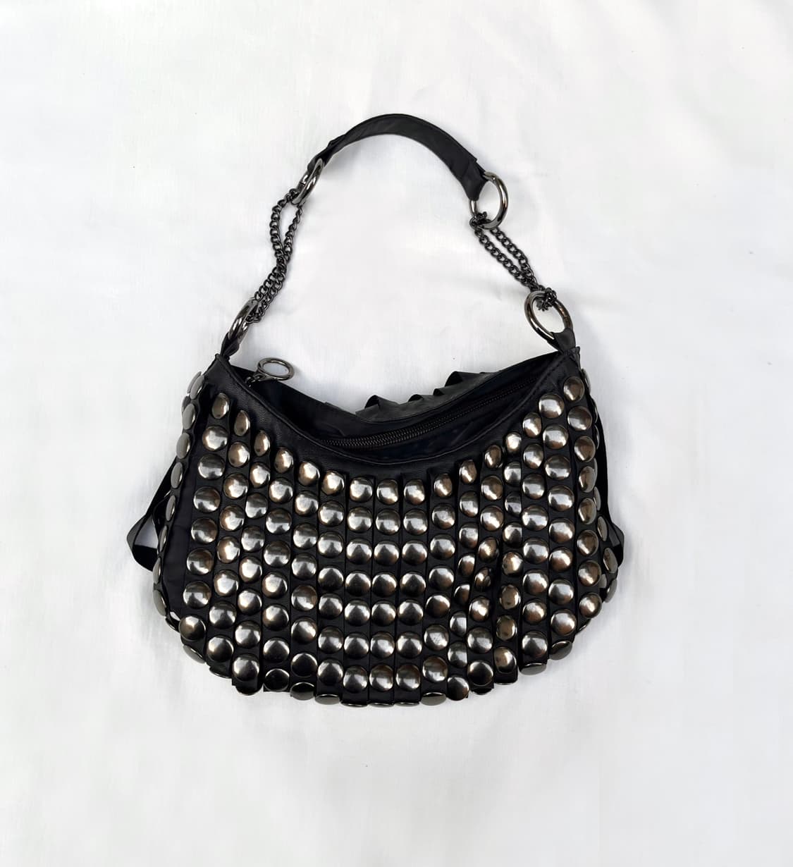 Stud leather chain bag 상품이미지2