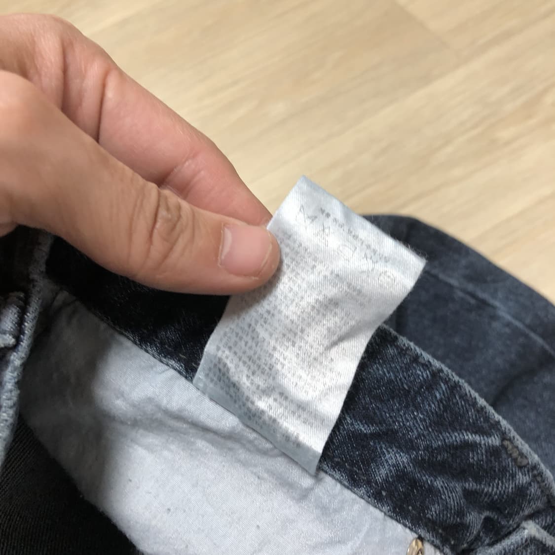 (2) 새상품 르마드 LEMARD 와이드 스트레이트 데님 팬츠 인디고 상품이미지6