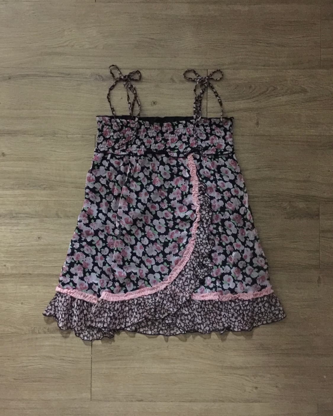 Pink flower mini-dress 상품이미지1