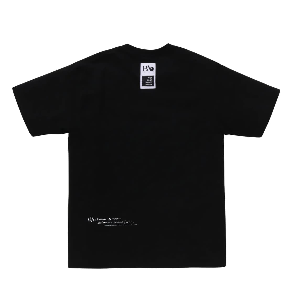 베이프 반고흐 뮤지엄 컬리지 반팔 티셔츠 블랙 옐로우 반 고흐 해바라기 상품이미지2