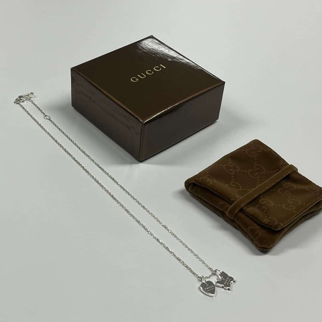 구찌 하트 나비 목걸이 상품이미지7