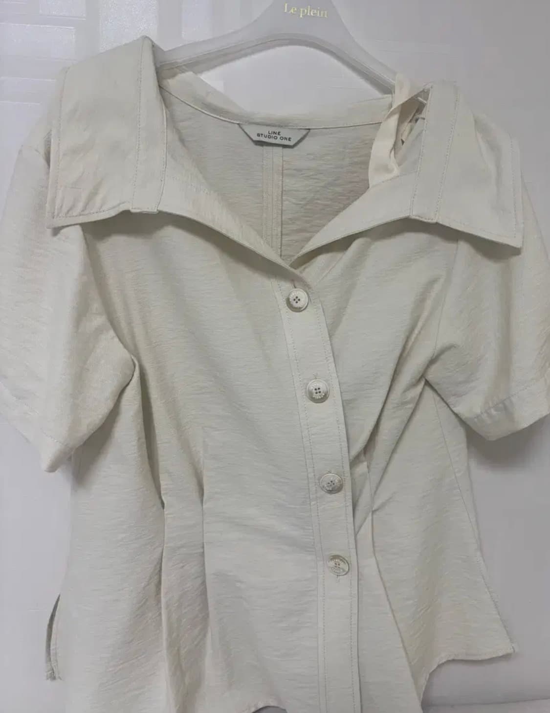 라인스튜디오원 스트랩 언발 블라우스 상품이미지4