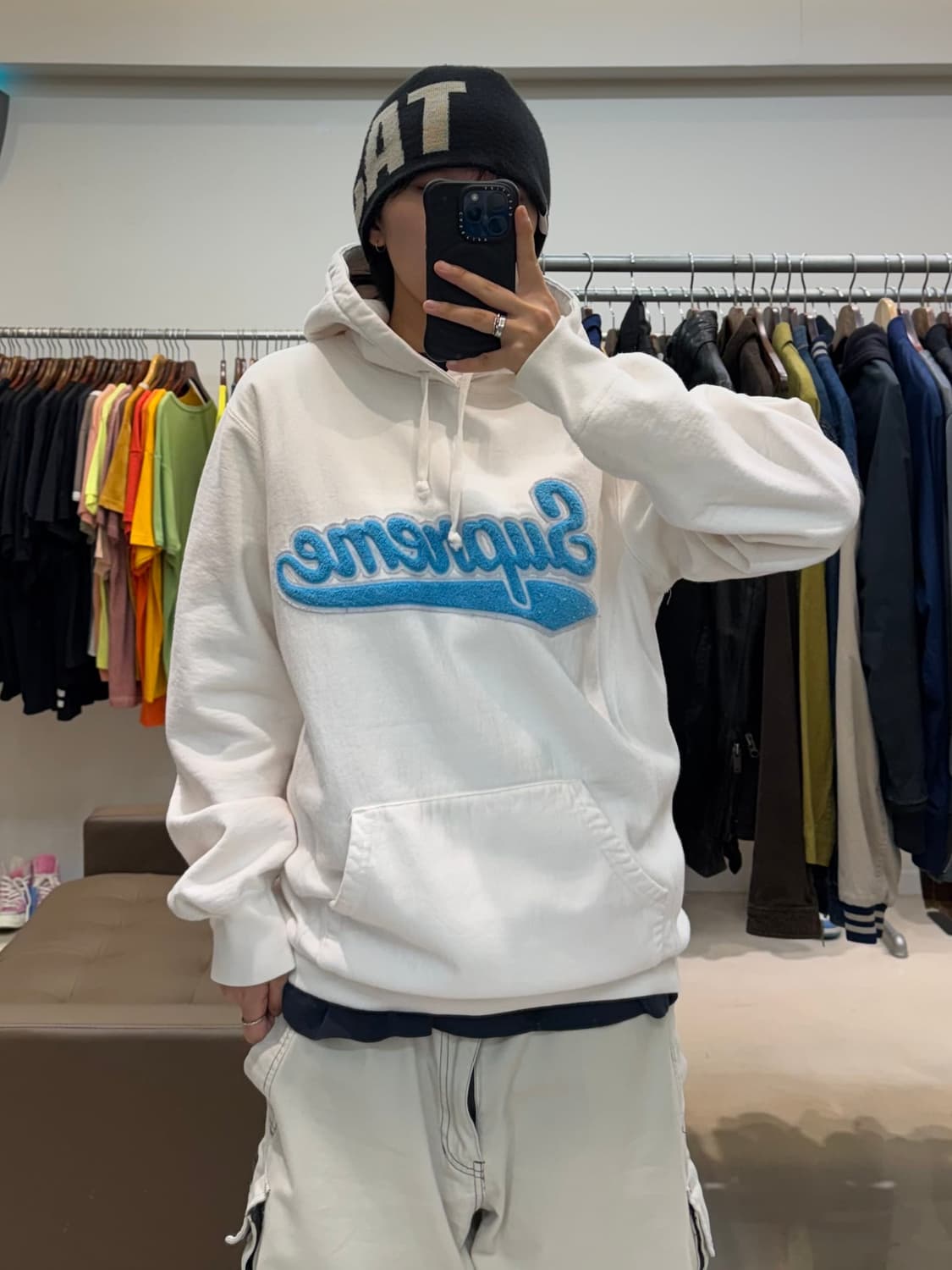 슈프림 셔닐 스크립트 후드 상품이미지7