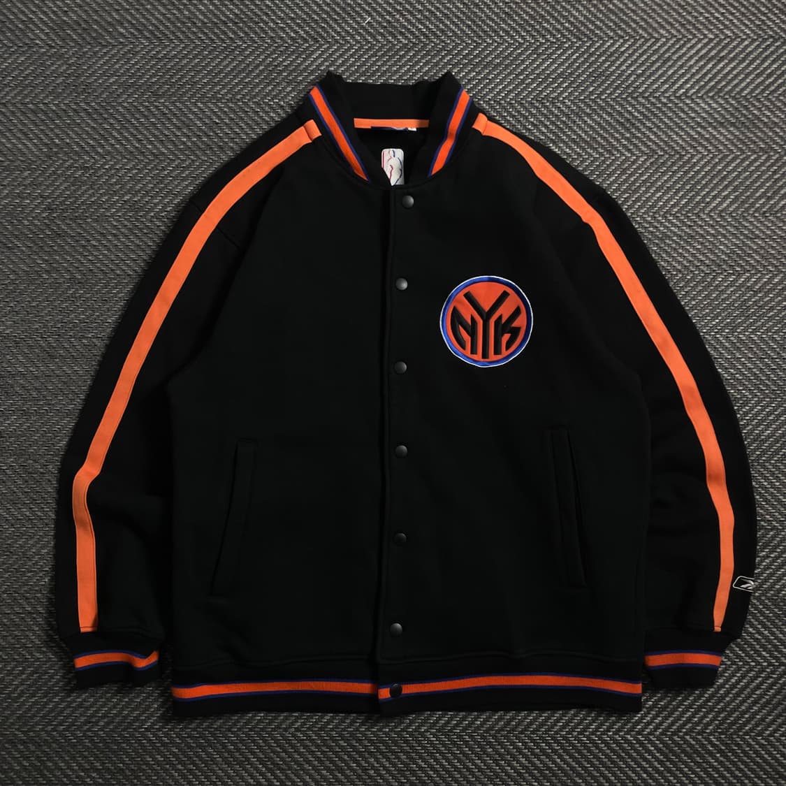 00s 리복 NBA 뉴욕 닉스 올드스쿨 바시티 자켓 o 4379 상품이미지1