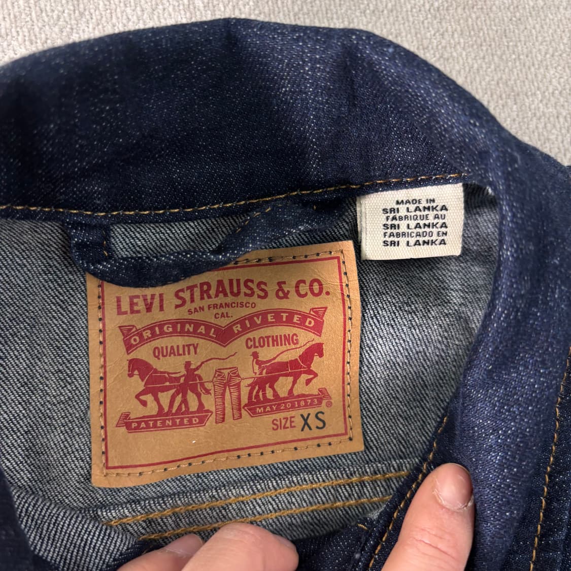 90 리바이스 인디고 데님 청자켓 상품이미지3