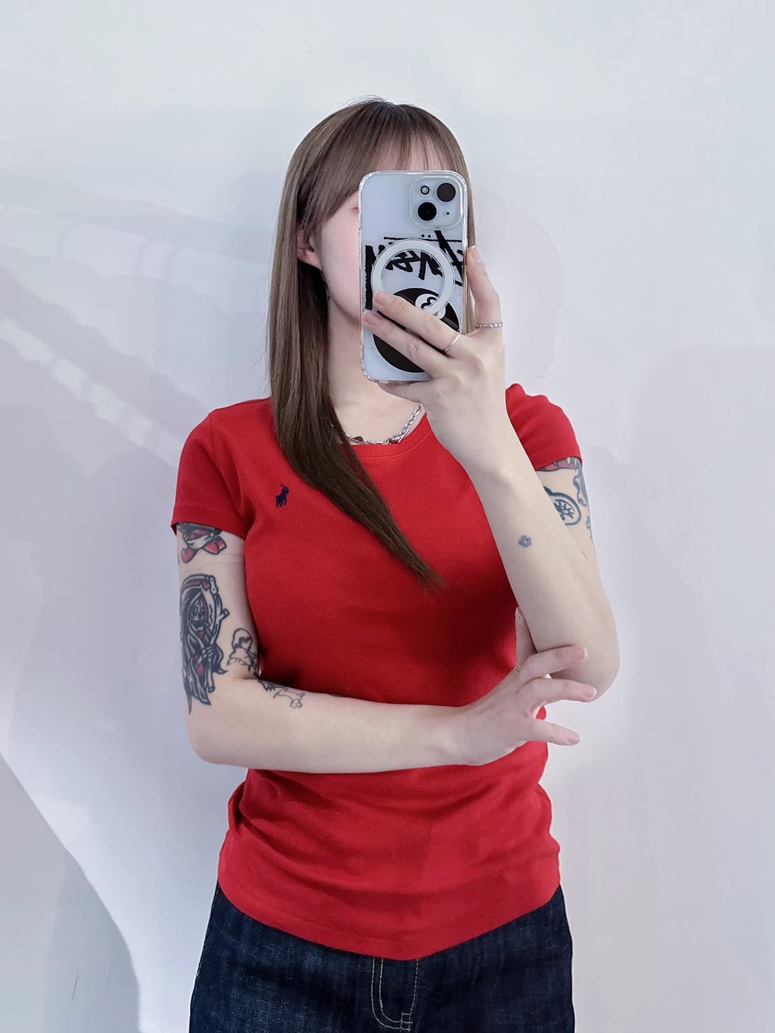 폴로랄프로렌 네이비포니 레드 반팔 상품이미지1