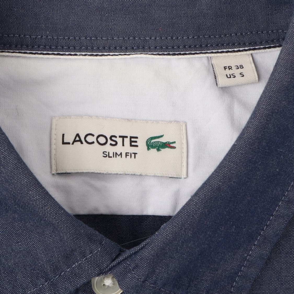 라코스테 네이비 로고 코튼 셔츠 상품이미지8