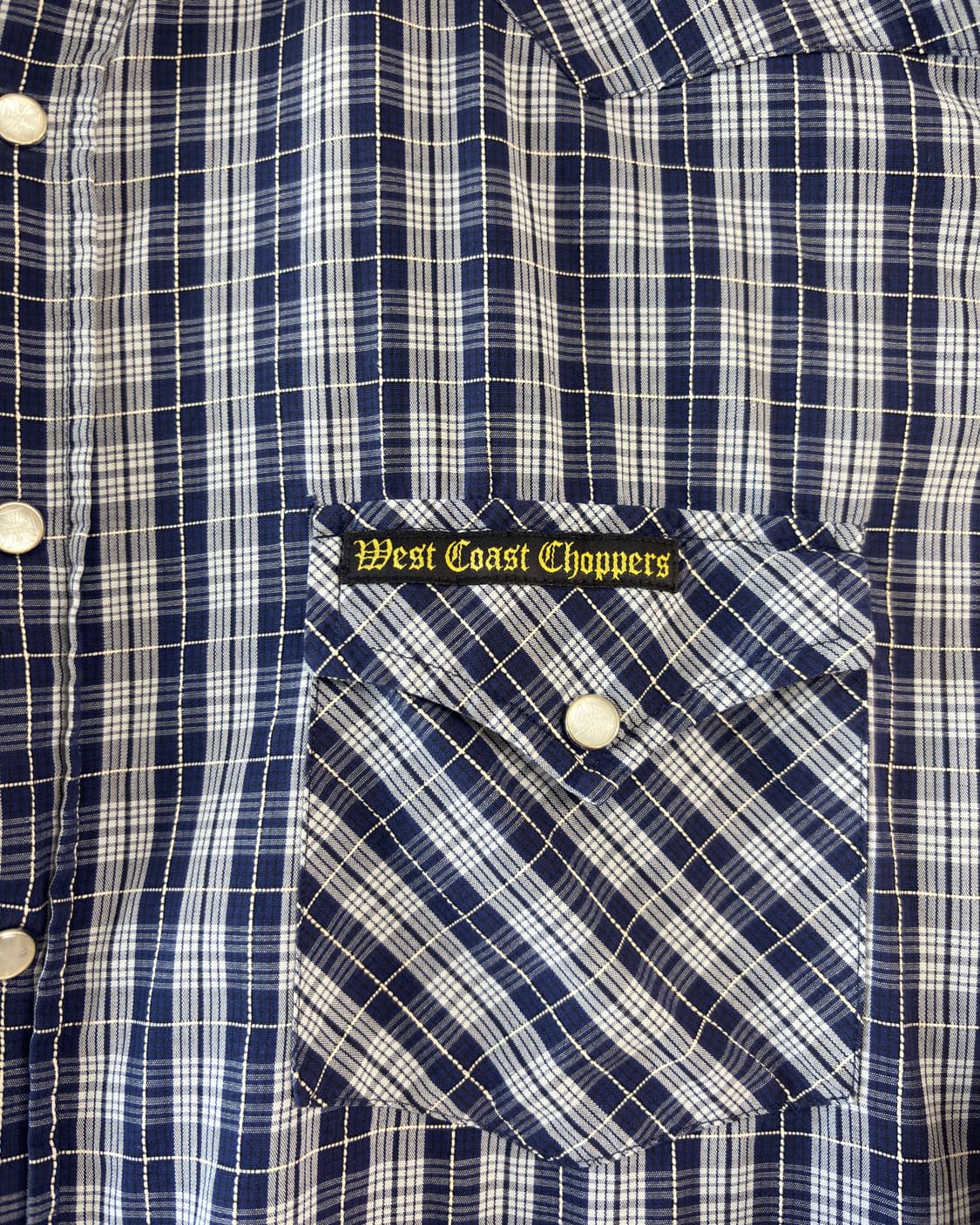 West Coast Choppers 웨스턴 체크 반팔 셔츠 상품이미지5