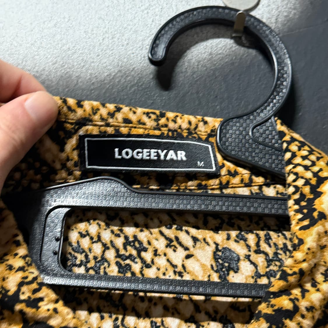 VTG 빈티지 파에톤 파이톤 패턴 폴리 반팔 셔츠 상품이미지5