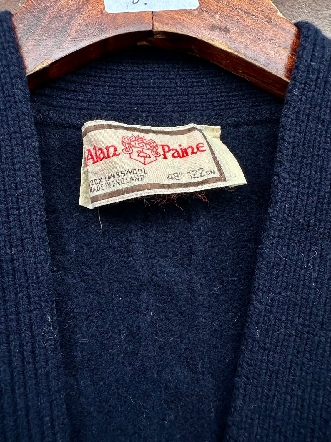 알란 페인 빈티지 램스울 케이블 가디건 상품이미지4