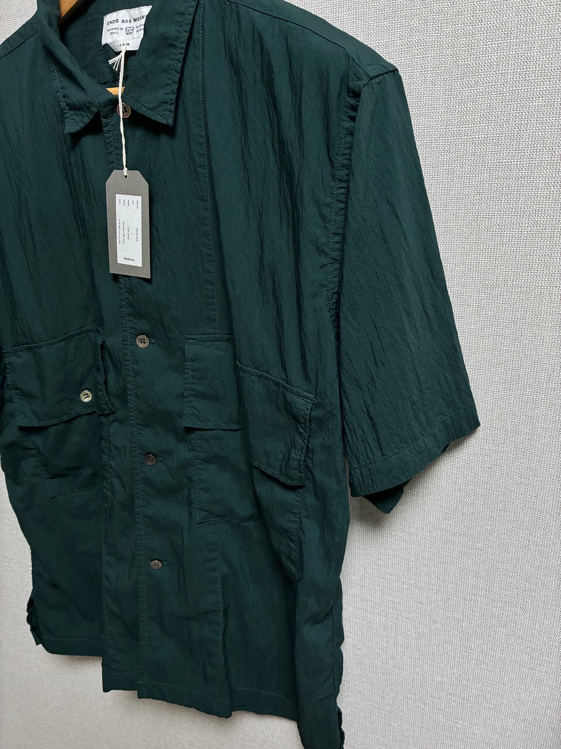 엔즈앤드민즈 25ss corfu shirts 셔츠 darkgreen컬러 상품이미지6
