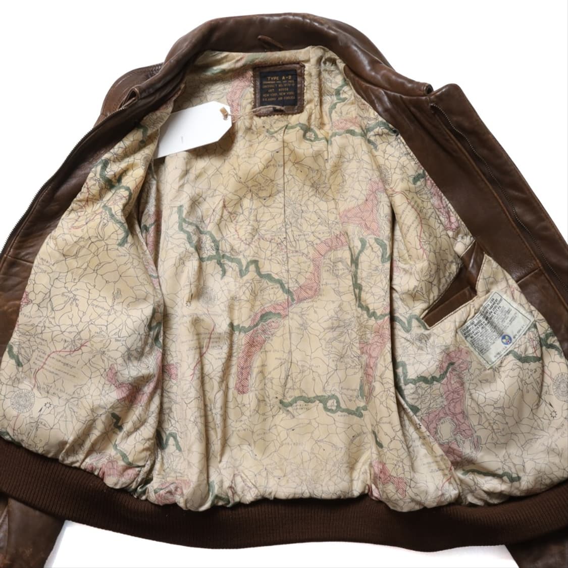 아비렉스 Avirex A2 Leather Flight Jacket 
 상품이미지4