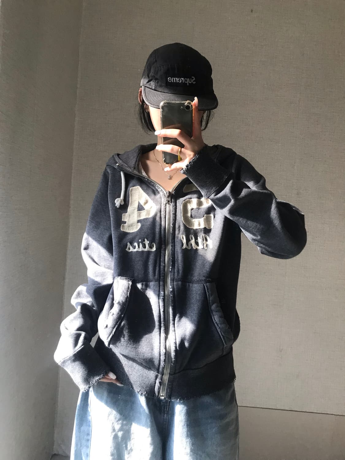 아베크롬비 그레이 후드집업 상품이미지3