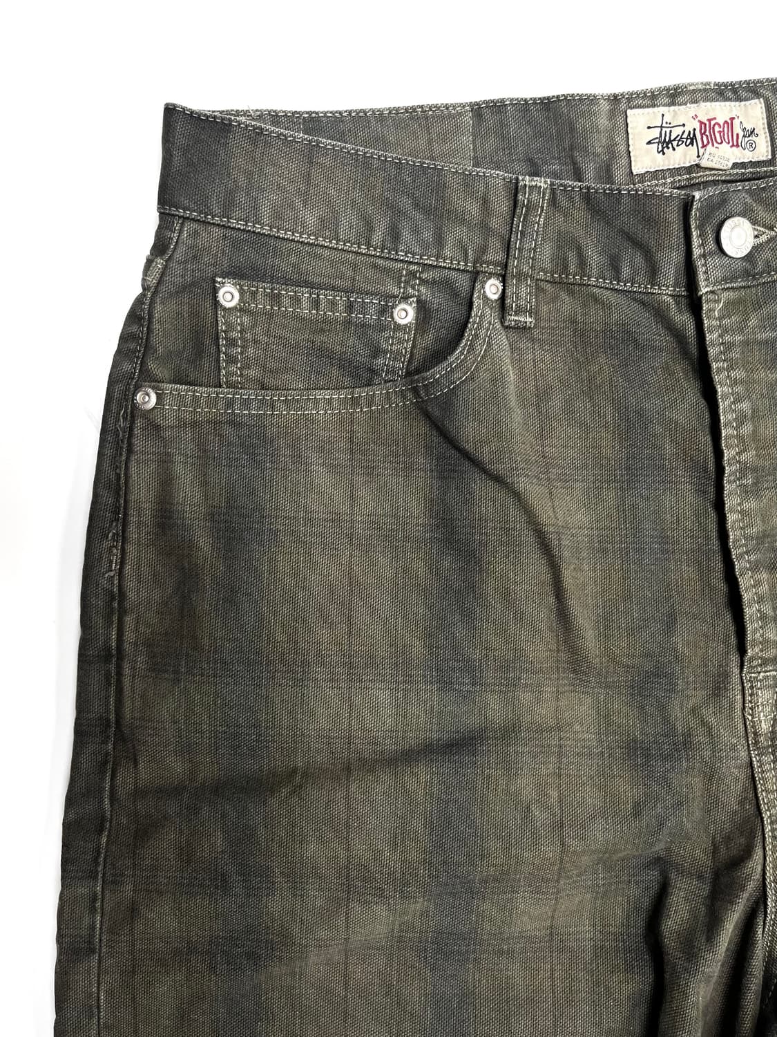 스투시 캔버스 플레이드 빅 올 쇼츠 상품이미지6