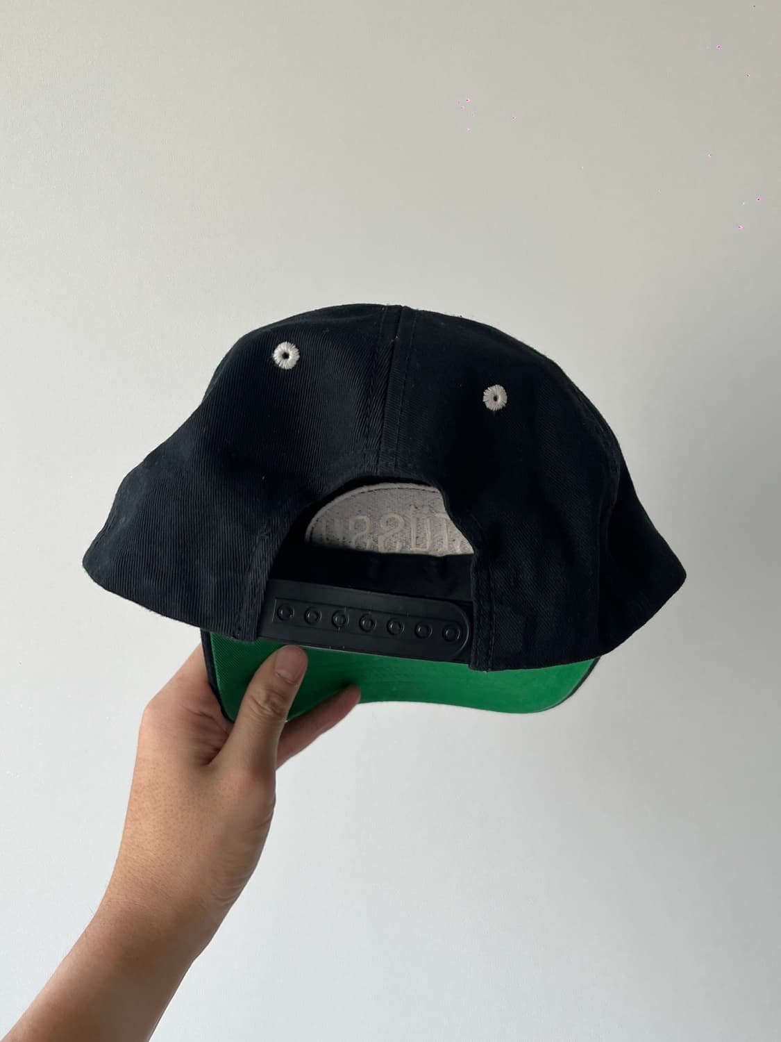stussy 스투시 핏스탑 로우 프로 캡 본 블랙  상품이미지4