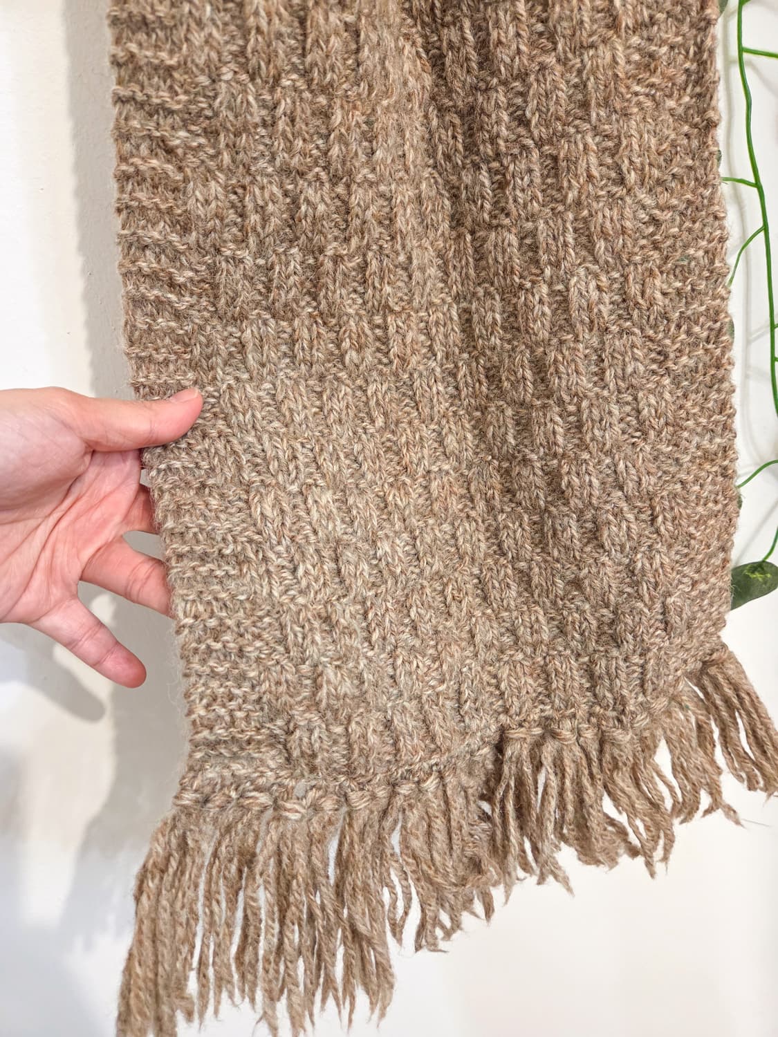 라떼 보카시 니트 머플러 상품이미지5