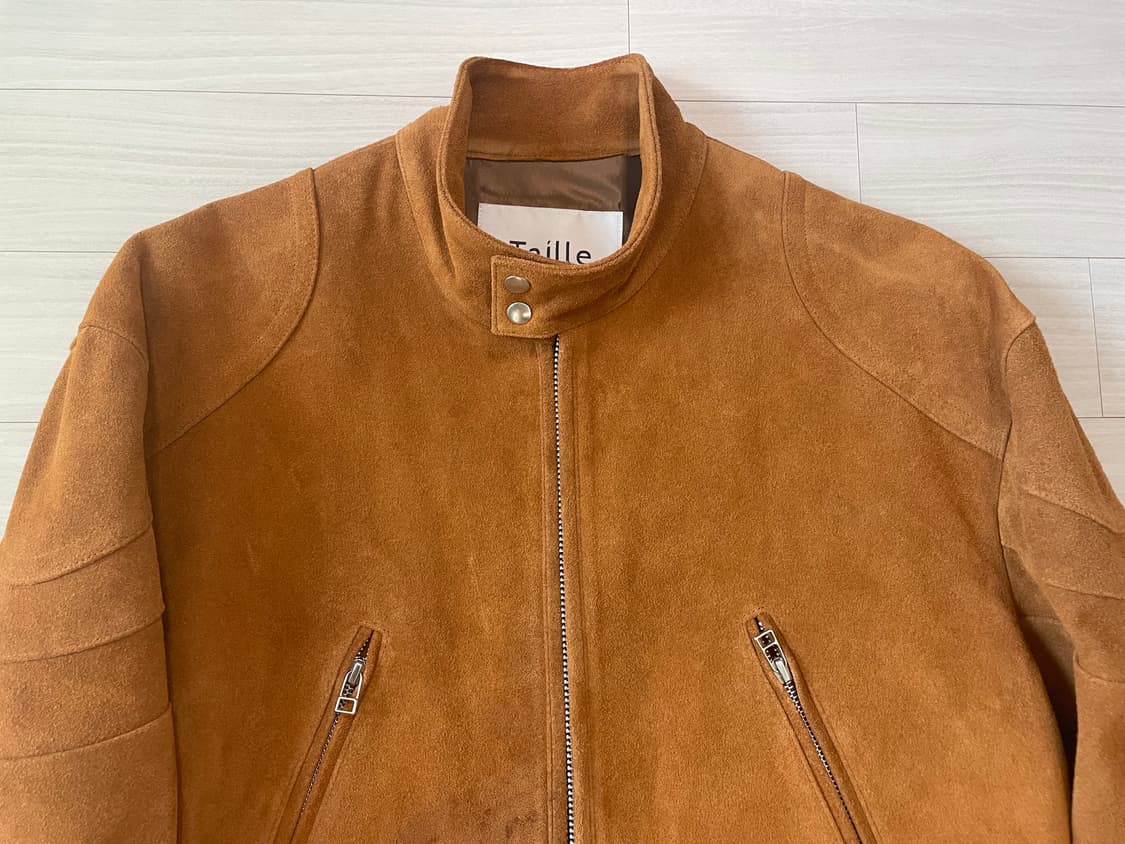 [타일레] 스웨이드 가죽 자켓 camel 상품이미지5