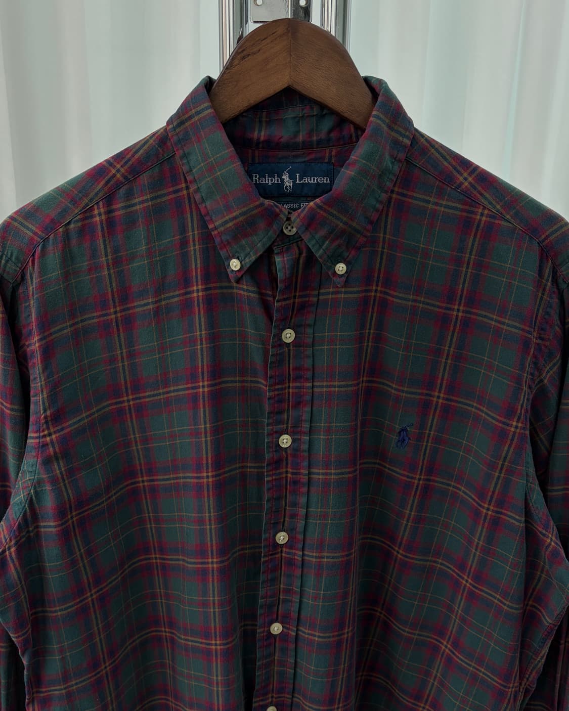 [L]폴로 랄프로렌 클래식핏 체크 셔츠 상품이미지4