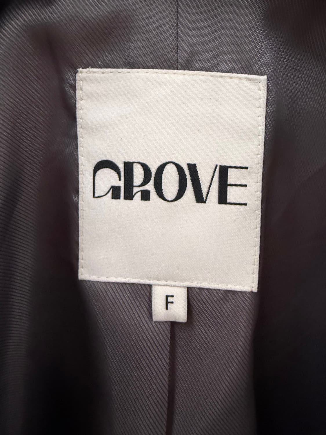 그로브 회색 더블 자켓 F사이즈 상품이미지4