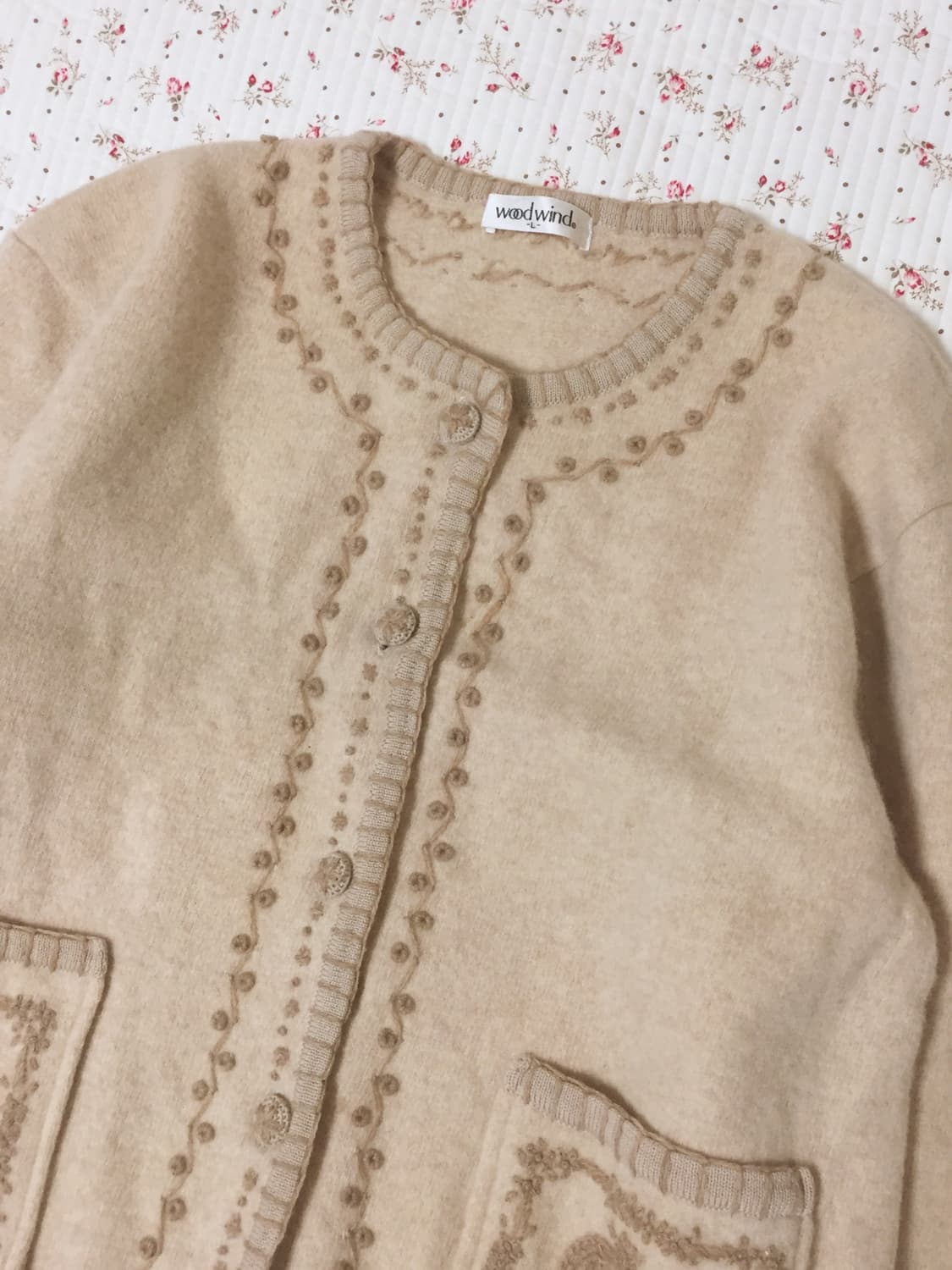 빈티지 모리걸 자수 가디건 상품이미지2