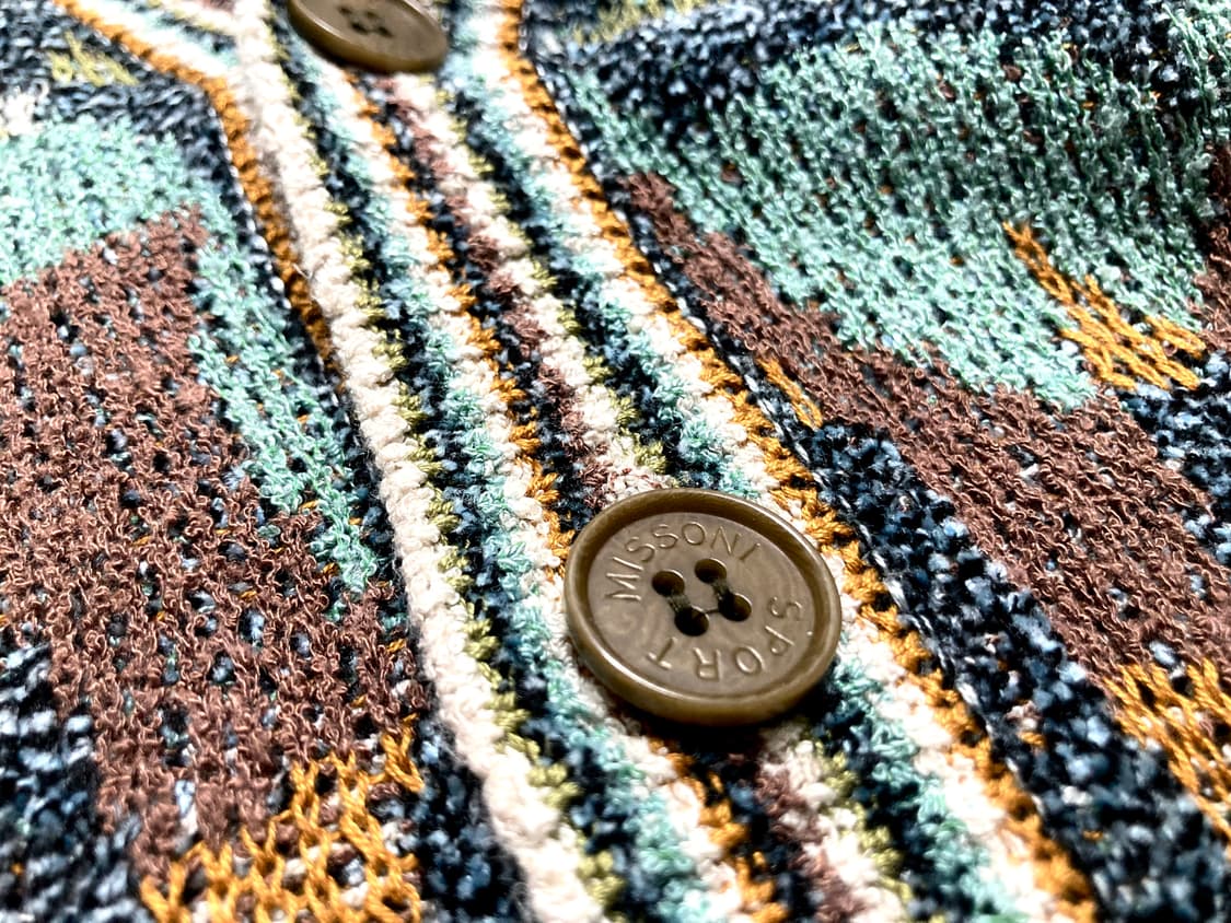 90s 미쏘니 스포츠 에스닉 니트 가디건 105-110 상품이미지5