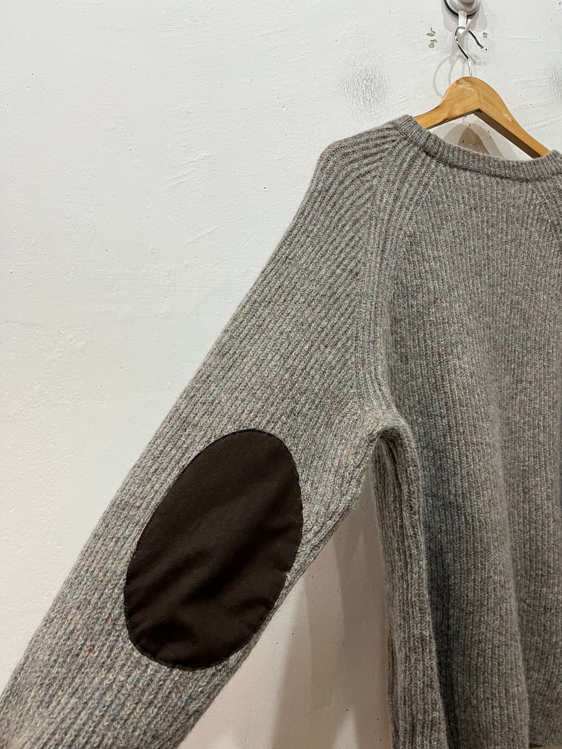 유나이티드 애로우즈 퓨어울 엘보패치 니트 스웨터 L 상품이미지5