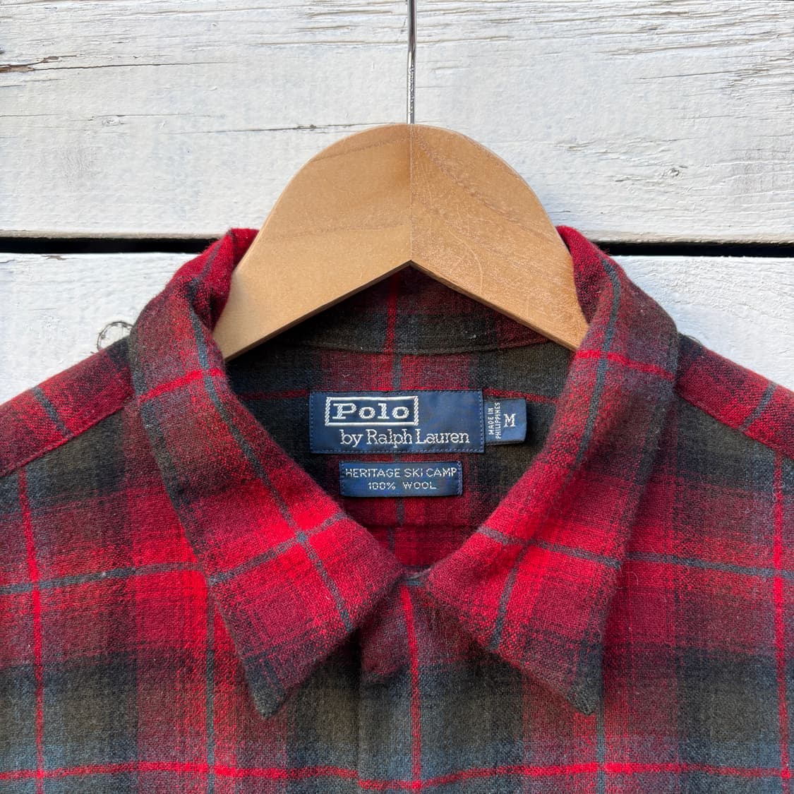 Polo 폴로 울 체크 셔츠 상품이미지3