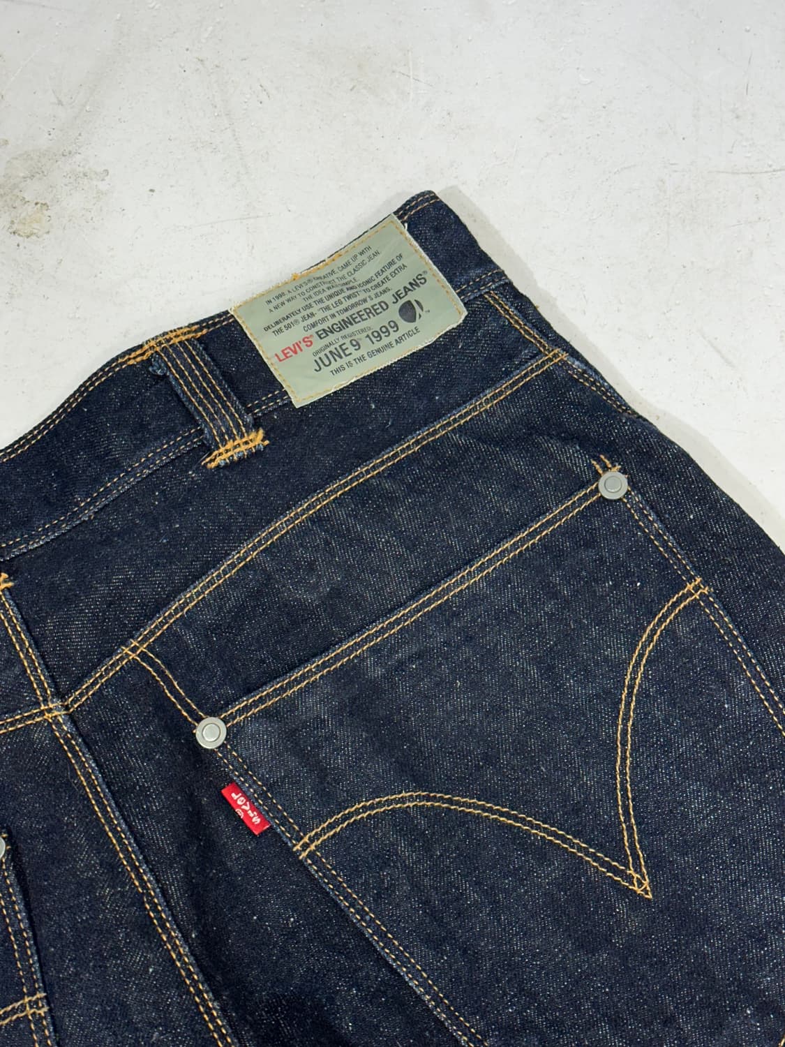 리바이스 진청 빈티지 엔지니어드 인디고 데님 팬츠 청바지 30 상품이미지6