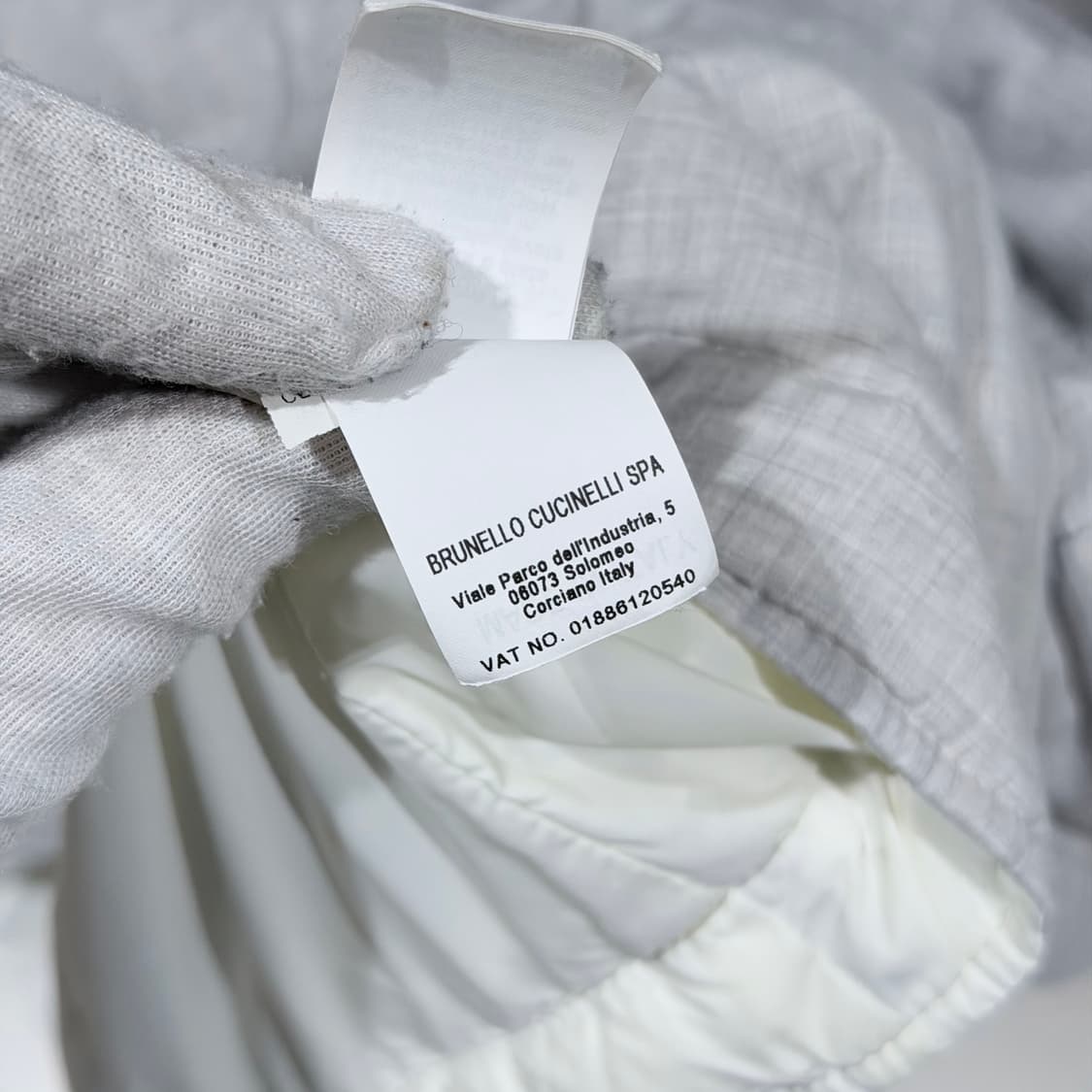 (A+/XL) / 브루넬로 쿠치넬리 린넨 울 그레이 다운 베스트 상품이미지7