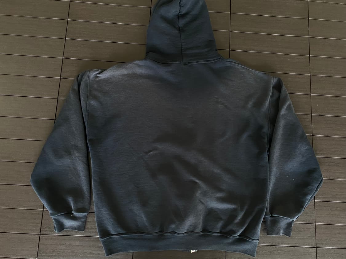 (L) 90s 러셀 후드집업 블랙 상품이미지2