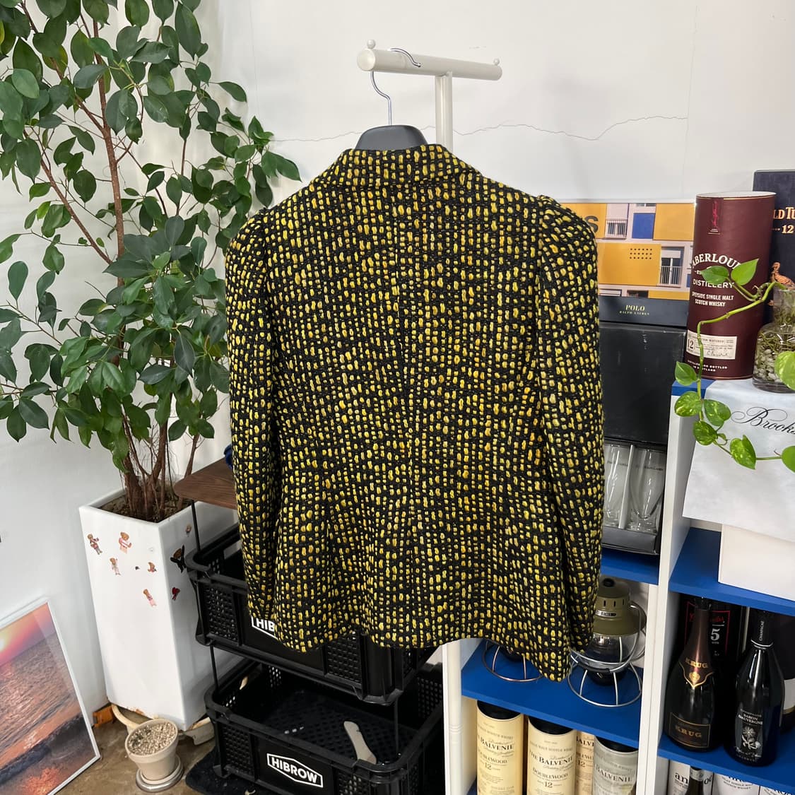 드리스반노튼 숄더퍼프 트위드 자켓 38 상품이미지6