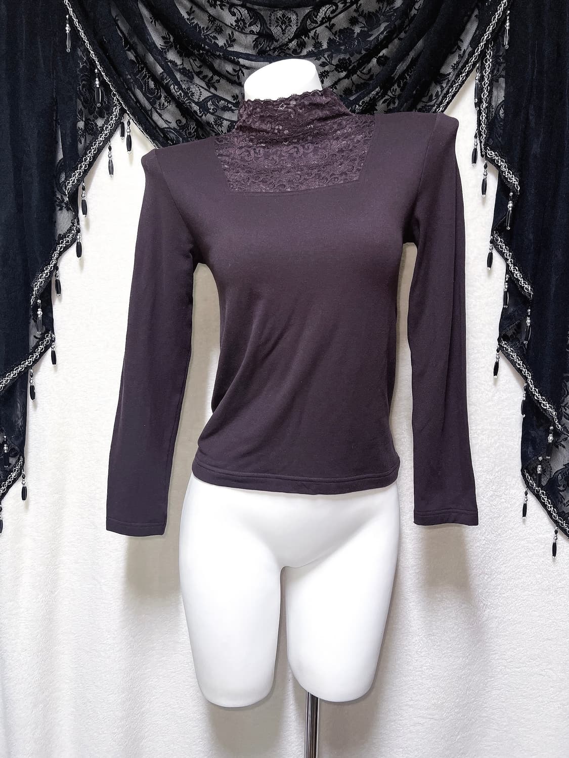 라떼갸루 로맨틱 레이스 목폴라 로걀탑 오리엔탈 엔틱 모리 핀터 페어리 상품이미지1