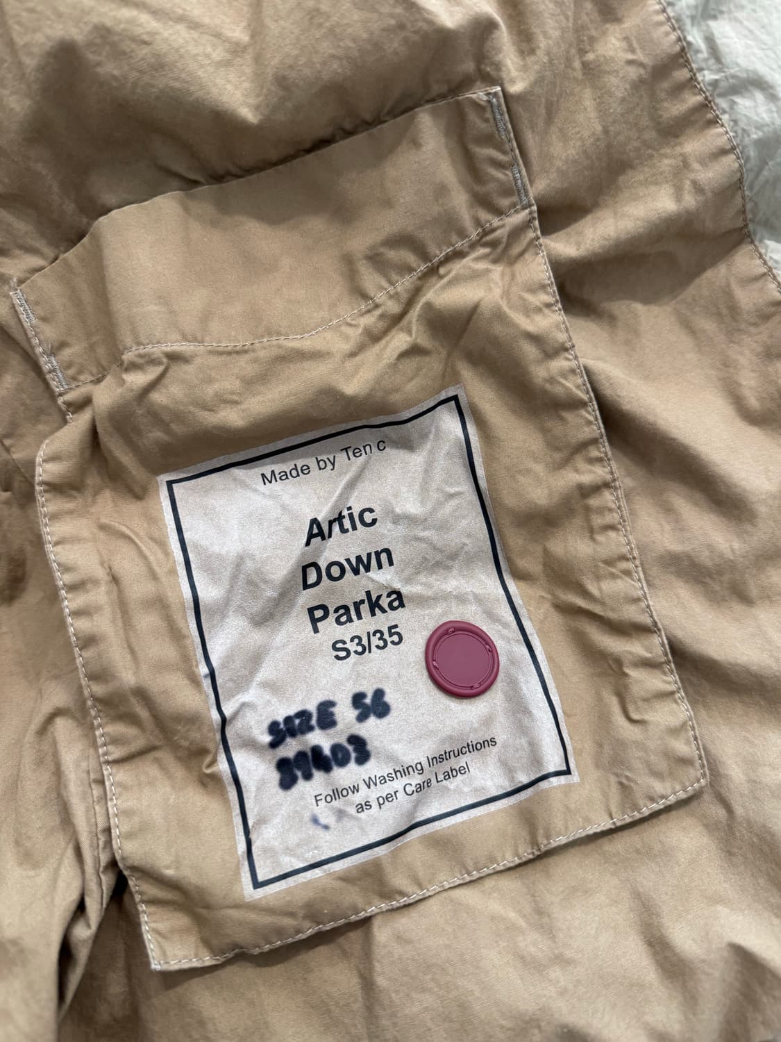 정품 Ten C 패딩 판매해요  상품이미지3