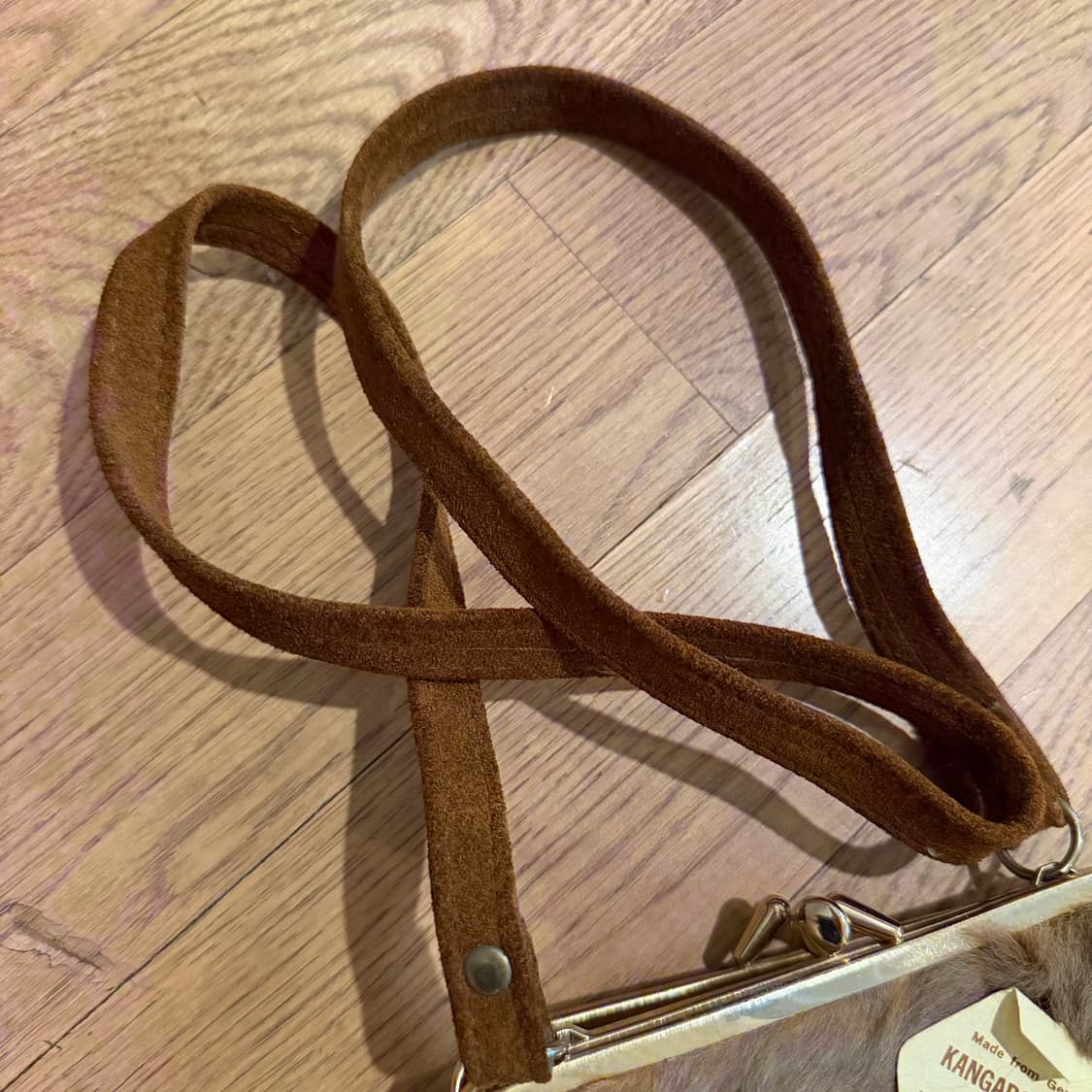 LISPEER TRADING 빈티지 스타일 스웨이드 미니 크로스백 상품이미지5