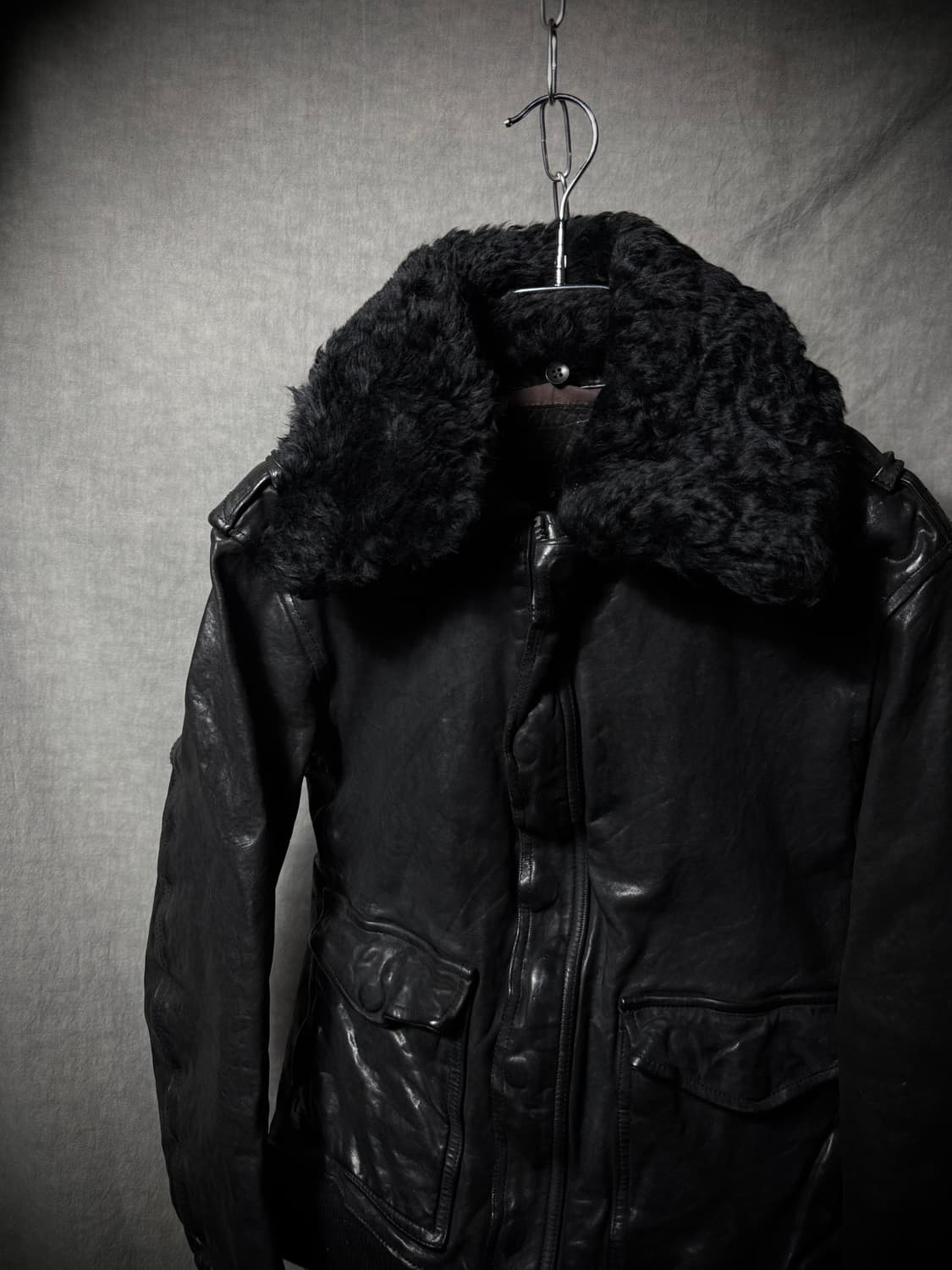 이사무 카타야마 백래쉬 퍼 레더 자켓 상품이미지4