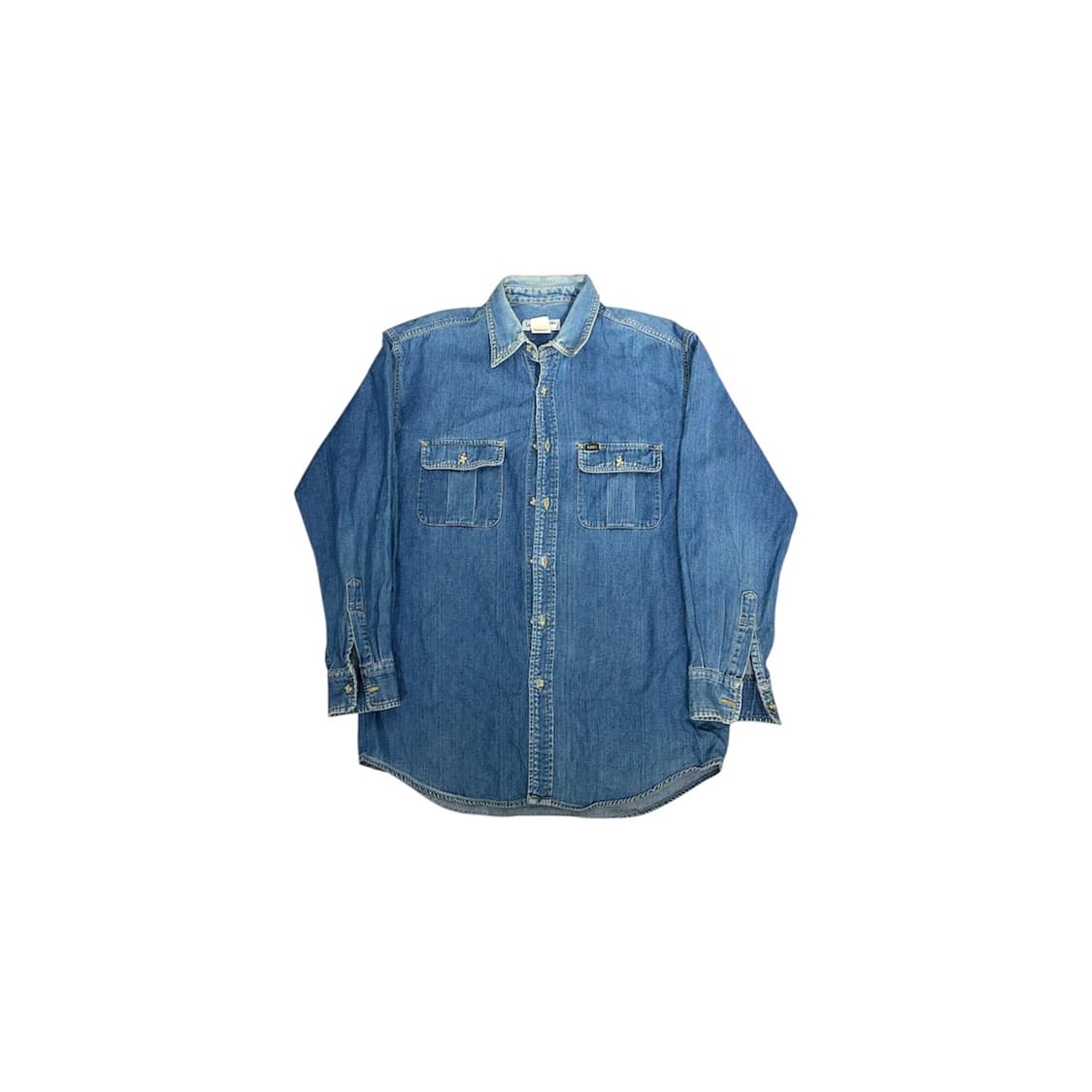 리 데님 워크 셔츠 오버핏 청 셔츠 L 상품이미지5