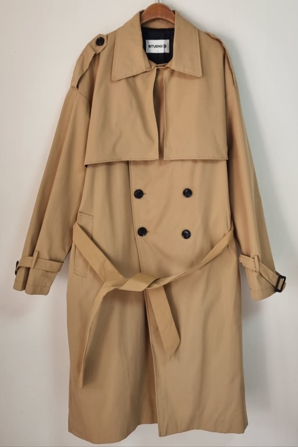 ~88 (XL) 스튜디오B 베이지 트렌치코트 상품이미지1