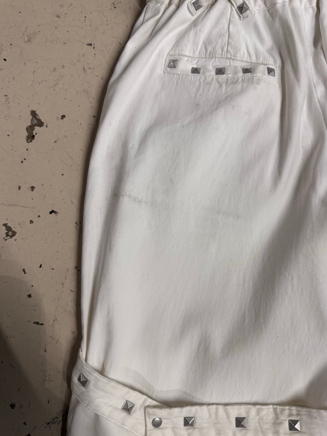 Dim Morie 버클 벨트 화이트 팬츠  상품이미지10