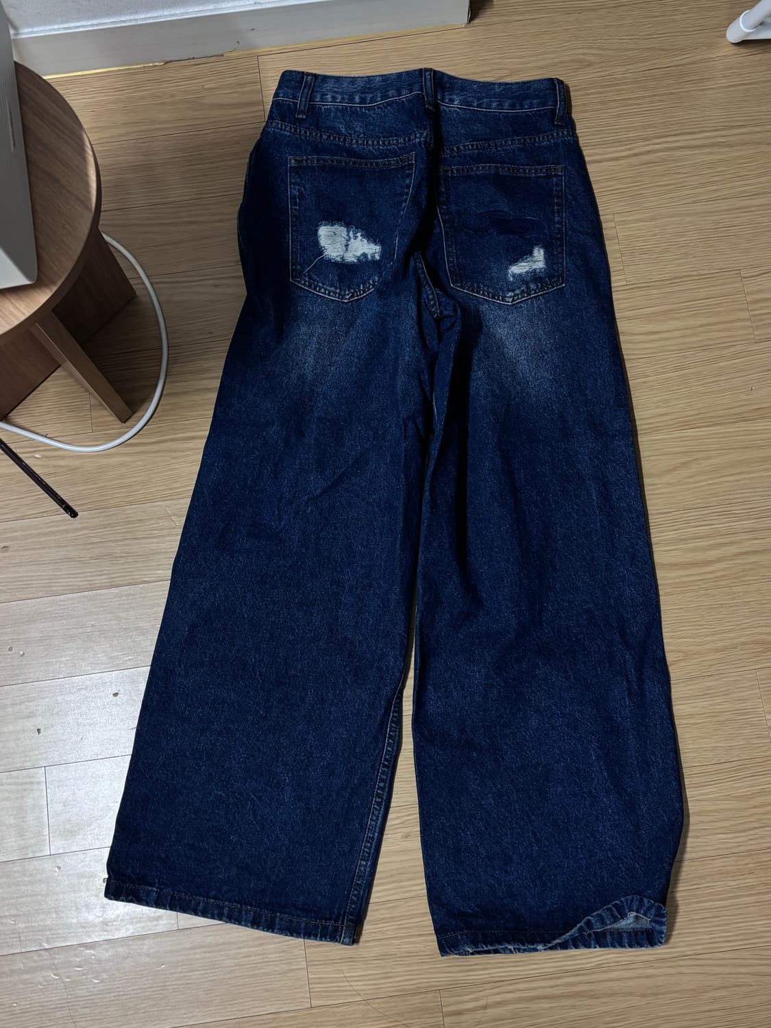 밀로우먼 빈티지 데미지 데님 딥블루 s 상품이미지5