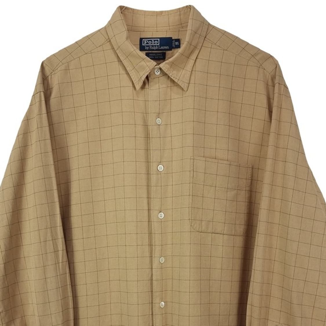 [폴로 랄프로렌] 빈티지 체크 셔츠 베이지 M19373 상품이미지4