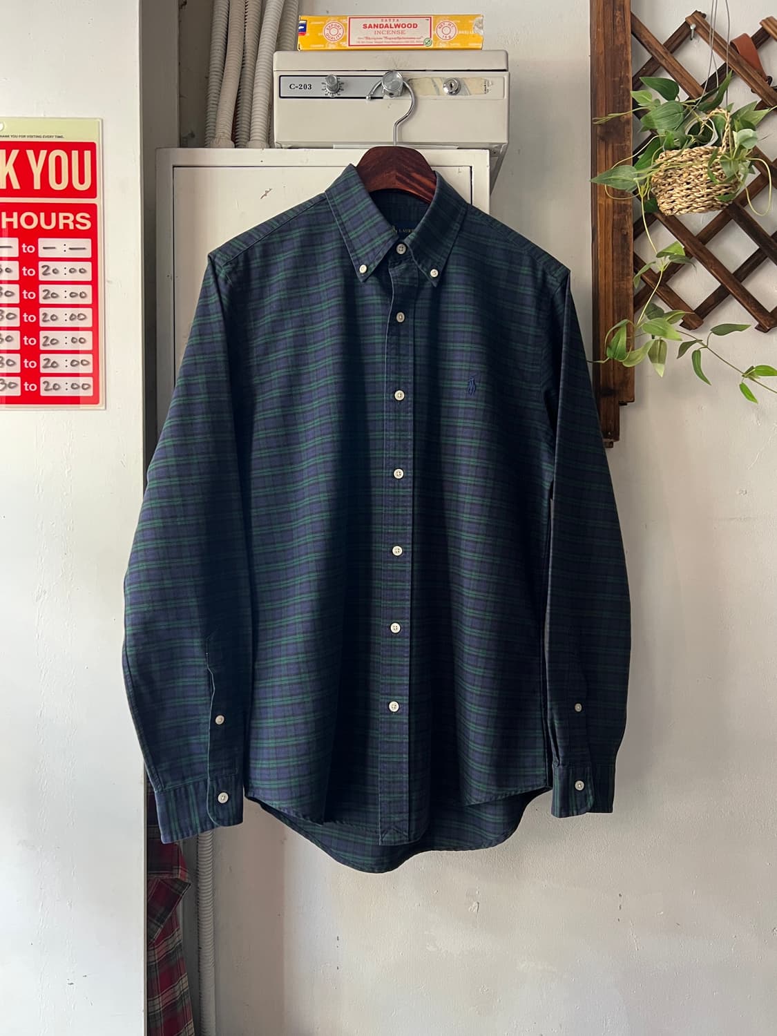 [S]폴로 랄프로렌 블랙와치 체크 옥스포드 셔츠 상품이미지1