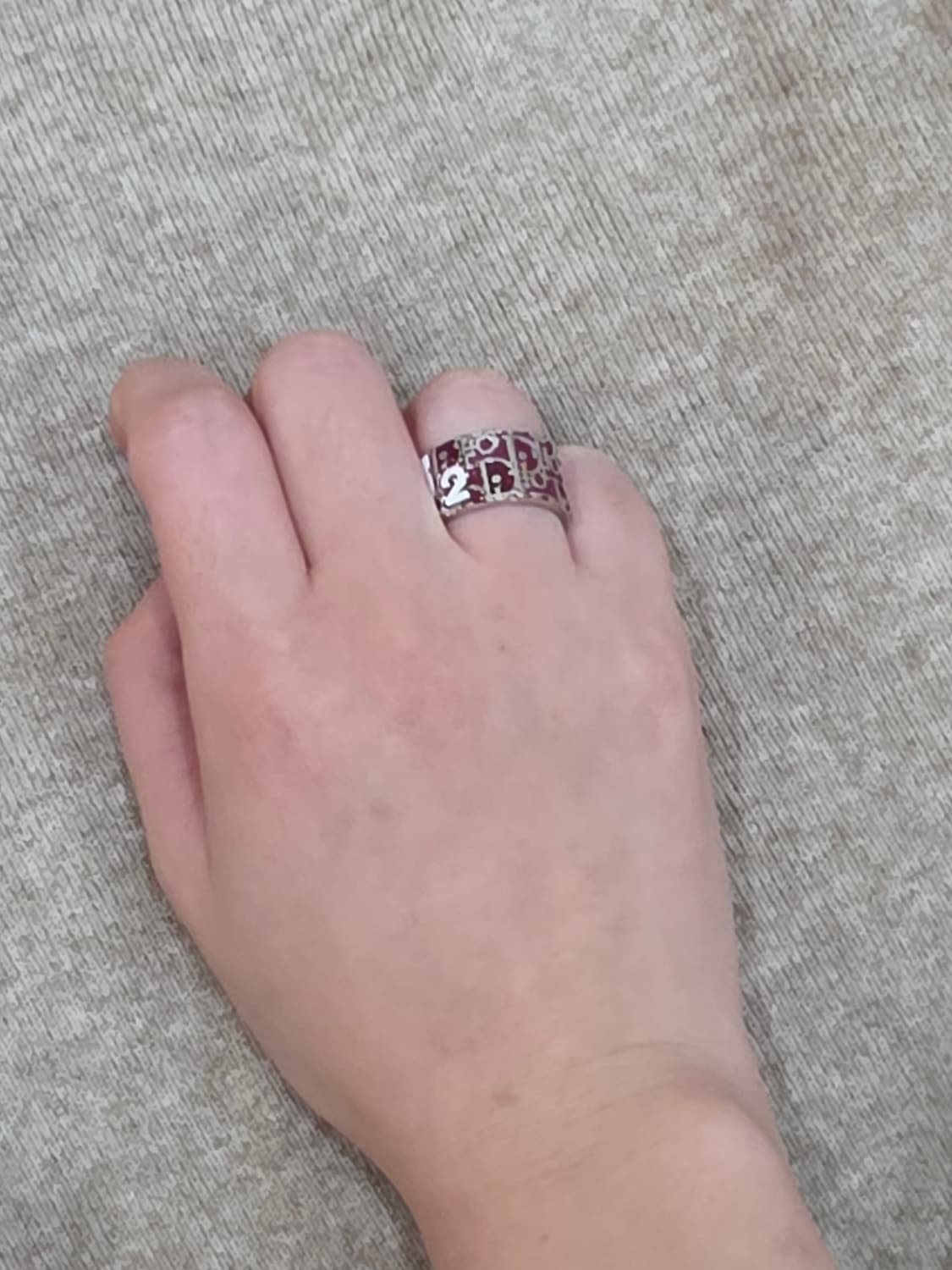 디올 오블리크 트로터 dior 반지 레드 상품이미지6