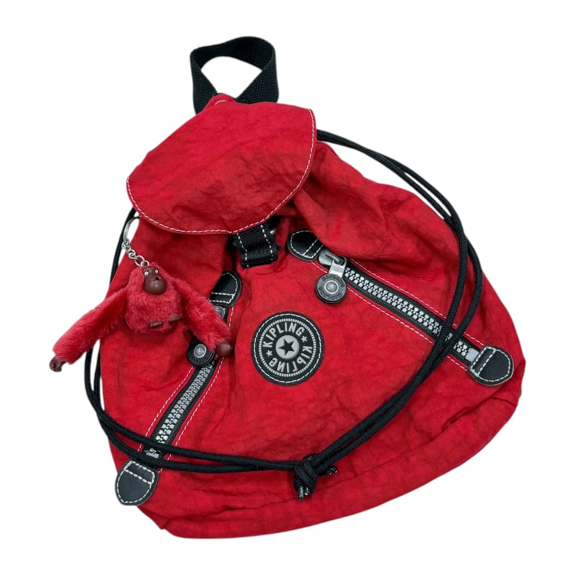 키플링 빈티지 모리걸 복조리 미니백팩 Y2K 가방 레드 상품이미지2