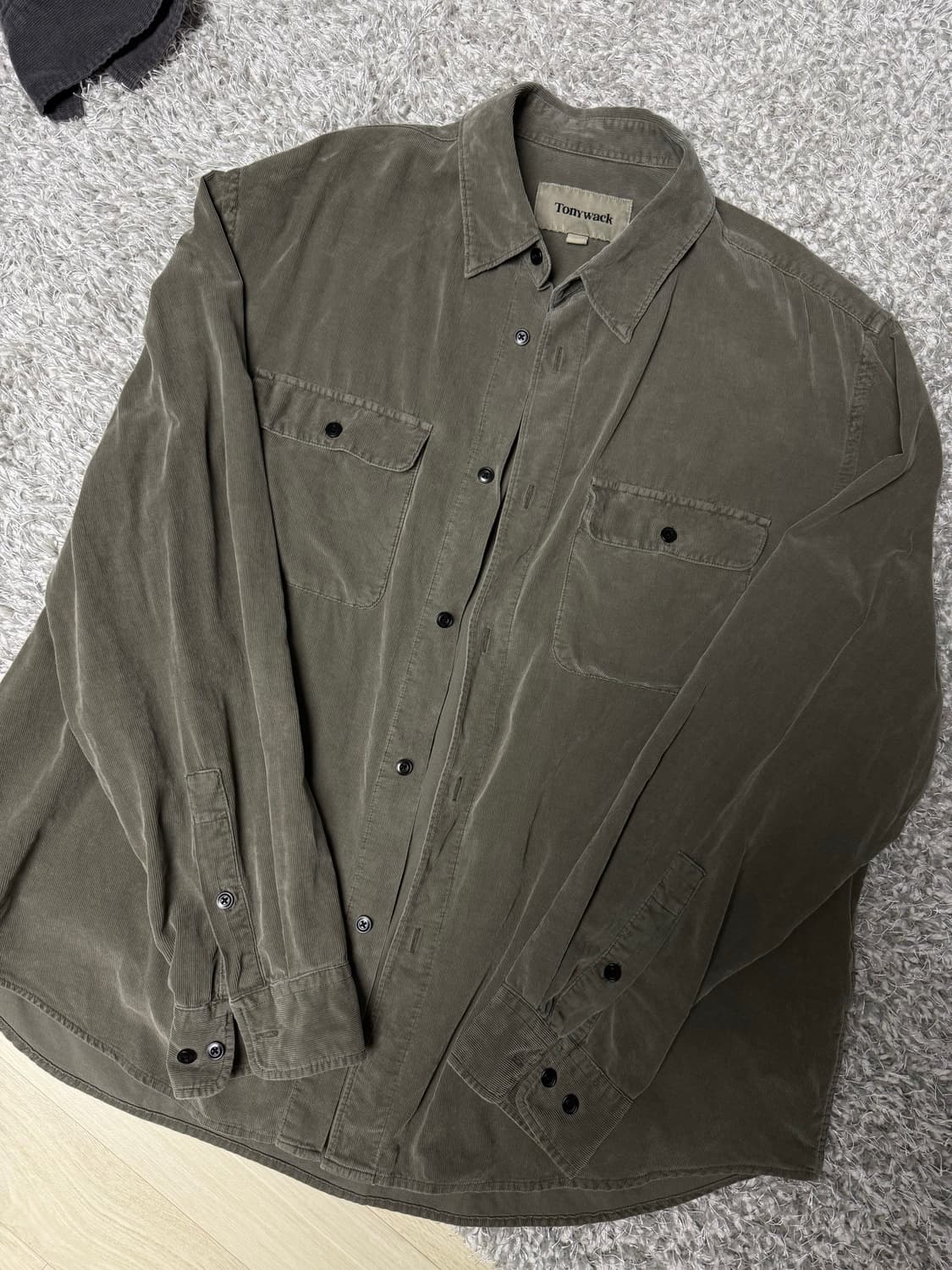 토니웩 Garment-Dyed Coduroy Officer Shirt 상품이미지1