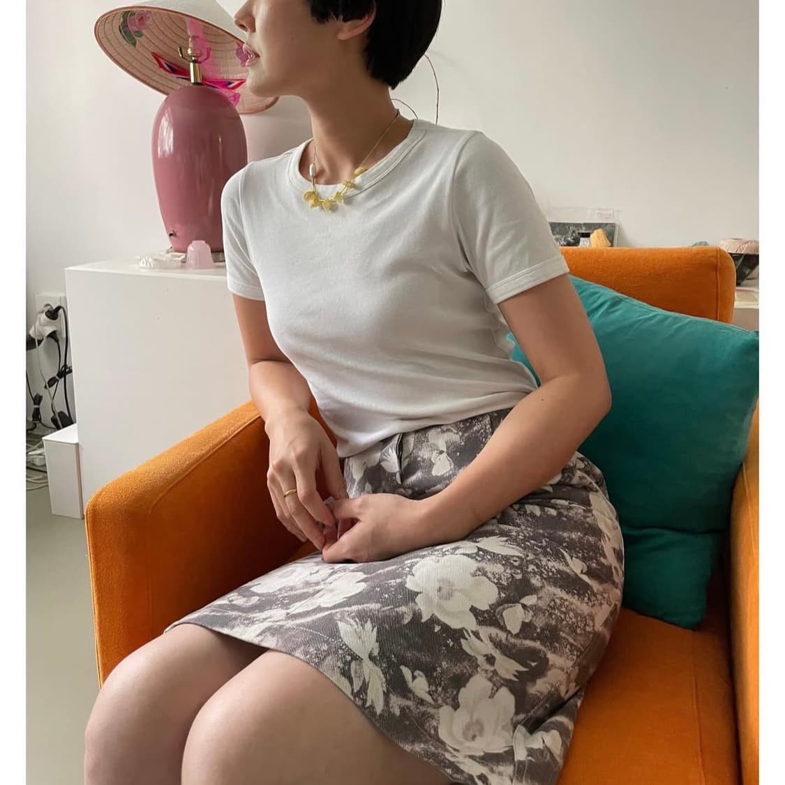 Teak Pear flower skirt  상품이미지4